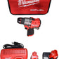 Milwaukee 3404-22 12V Fuel .5-inch Hammer Drill-Driver Kit with 4.0Ah, 2.0Ah Lithium-Ion Batteries, Charger & Tool Bag